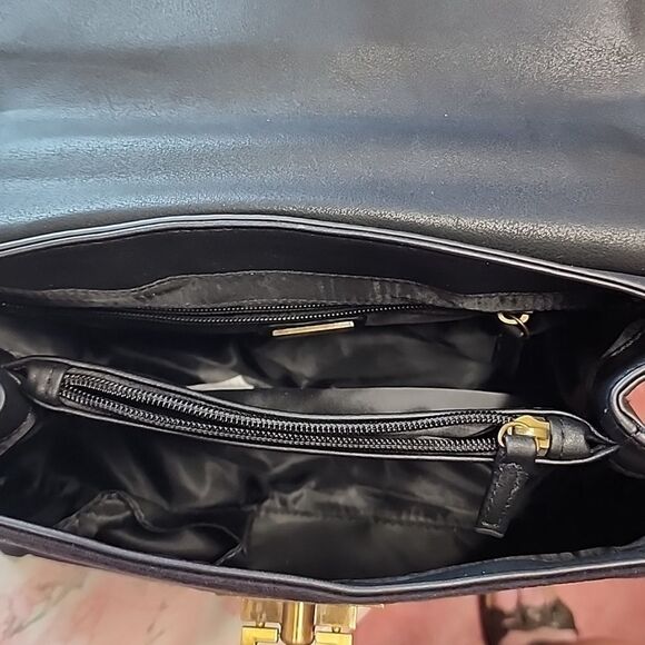 CAPRISA PENELOPE & MONICA CRUZ BLACK SUEDE LEATHER HANDBAG NWOT - Picture 6 of 11